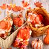 100 Pcs Fall Thanksgiving Treat Bags, Thanksgiving Fall Cellophane Treat Bag Plastic Autumn Maple Leaf Pumpkin Candy Goodie Gift Bag with Twist Ties Party Supplies for Thanksgivings Falls Party Favors view 3