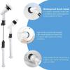 Electric Spin Scrubber, 2020 Upgraded Bathroom Cordless Shower Scrubber with 3 Replaceable Cleaning Brush Head & Adjustable Extension Handle for Tub, Tile, Floor view 4