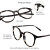 VisionGlobal Blue Light Blocking Glasses for Women/Men, Anti Eyestrain, Computer Reading, TV Glasses, Stylish Square Frame, Anti Glare (Floral, 0.75 Magnification) view 2