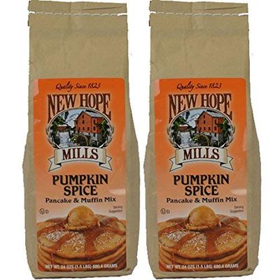 New Hope Mills Pumpkin Spice Pancake & Muffin Mix - 24 oz - Kosher(Dairy) - 2 Pack-SET OF 3