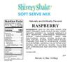 Shivery Shake Soft Serve Ice Cream Mix, 3 x 3.2 lb case, Raspberry view 2