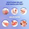 LEONNS Gel Ice Pack Slippers - Provides Hot and Cold Therapy for Foot Pain, Neuropathy Pain Relief for Feet, Gout Relief, Swollen Feet, Plantar Fasciitis and Heel Spurs- One Size Fits Most (Black) view 2