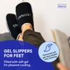 LEONNS Gel Ice Pack Slippers - Provides Hot and Cold Therapy for Foot Pain, Neuropathy Pain Relief for Feet, Gout Relief, Swollen Feet, Plantar Fasciitis and Heel Spurs- One Size Fits Most (Black) view 3
