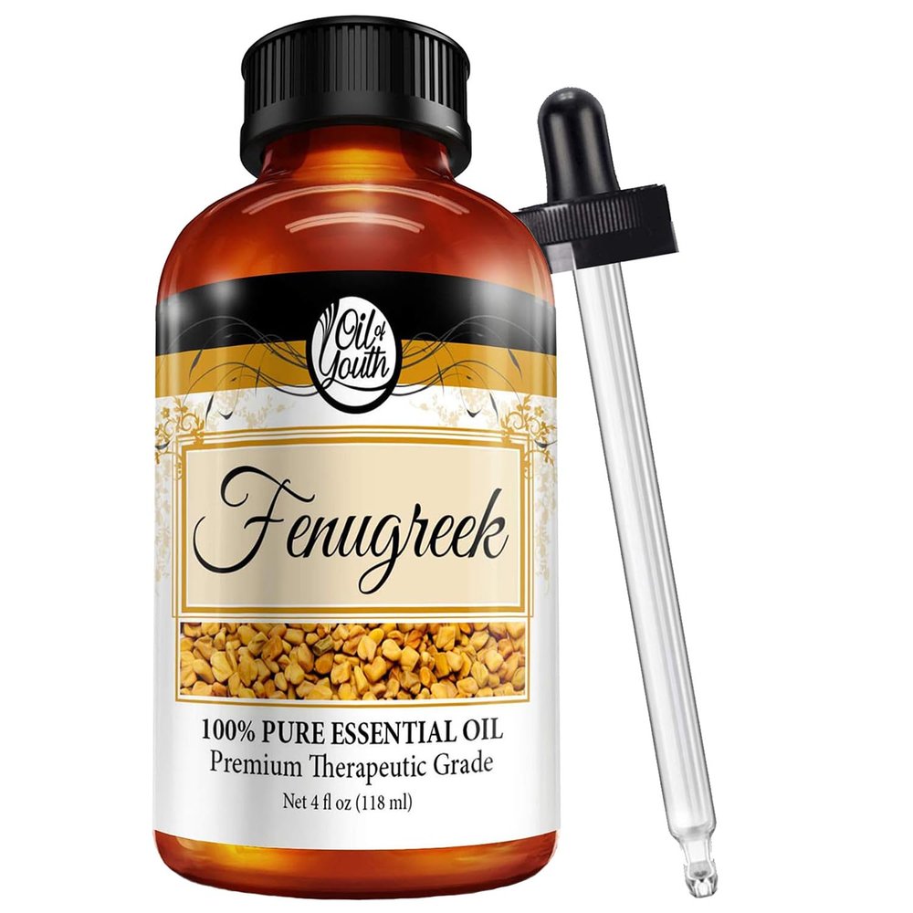 Oil of Youth Fenugreek Essential Oil  Pure Fenugreek Oil  4 Fluid Ounces