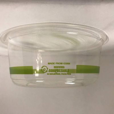 Jaya Compostable Clear PLA Round Deli Container, 12-Ounce, 300-Count (MGS-PLA-DR12-A)