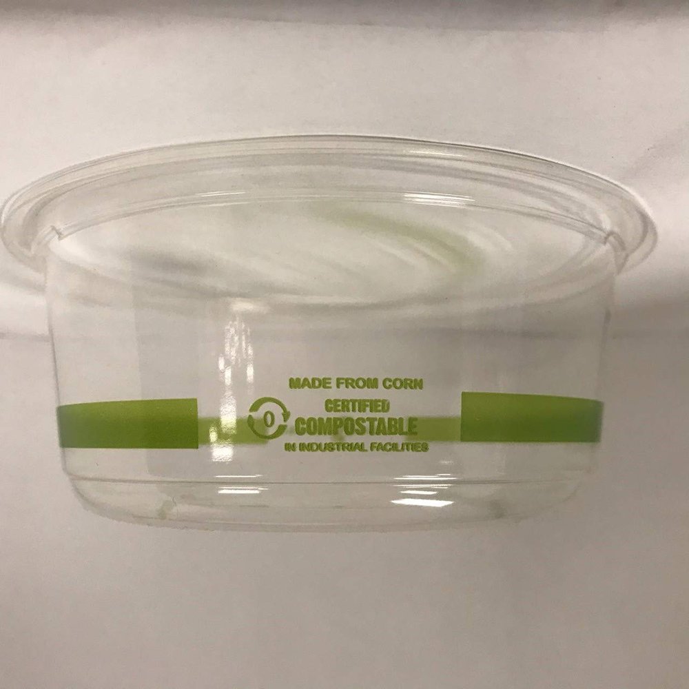 Jaya Compostable Clear PLA Round Deli Container, 12-Ounce, 300-Count (MGS-PLA-DR12-A)