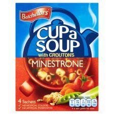 Batchelors Cup A Soup with Croutons Minestrone 4S - SET OF 4