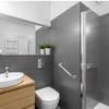 20inch Stainless Steel Shower Grab Bar, Anti Slip Shower Grab Bar Handle Knurled Balance Bar Safety Hand Rail Support Wall Stainless Steel Bath Wall Shower Handle Bath Handle for Bathroom view 2