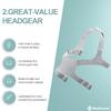 2Packs CPAP Headgear, 2Pack Replacement Headgear, Standard Mask Straps, Snugly Fit and Reduce Air Leaks, Frame and Clip Not Included, Great-Value Supplies by Medihealer. view 3