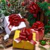 20 Pieces Christmas Pull Bows Bulk 5 Inch Red and Black Plaid Xmas Tree Ribbon Bows for Gift Wrapping Pull Bows Christmas New Year Party Ornament Birthday Wedding Wreath Basket Decorations DIY Craft view 4