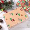 NUOBESTY Christmas Wrapping Paper 1Roll 30mx80cm, 3 Mil Santa Claus Snowman Cellophane Wrap Santa Thick Florist Wrapping Cellophane Paper for Arts Crafts Baskets view 3