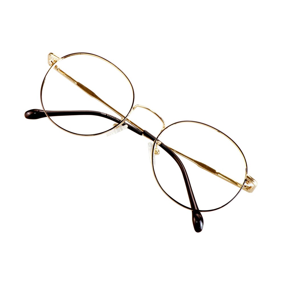 VisionGlobal Blue Light Blocking Glasses for Women/Men, Anti Eyestrain, Computer Reading, TV Glasses, Stylish Oval Frame, Anti Glare (Black Golden, +2.25 Magnification)