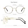 VisionGlobal Blue Light Blocking Glasses for Women/Men, Anti Eyestrain, Computer Reading, TV Glasses, Stylish Oval Frame, Anti Glare (Black Golden, +2.25 Magnification) view 3