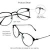 VisionGlobal Blue Light Blocking Glasses for Women Men, Computer Reading, TV Glasses, Stylish Oval Frame(Black, No Magnification) view 2
