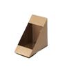 DUOER 50pcs Sandwiches Storage Box Cakes Wrapping Box Kraft Paper Packing Box view 1