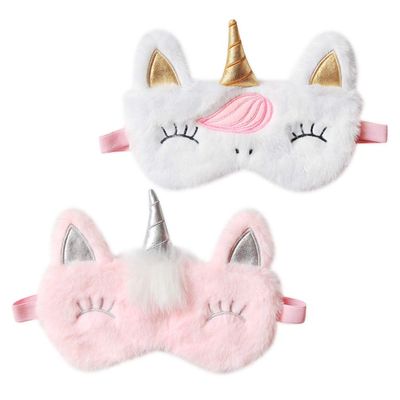 KESYOO 2pcs Design Sleep Masks Lightweight Plush Eye Shades for Comfortable Sleeping Travel and Naps Night Blindfolds for Women and Men