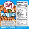 BEER NUTS Party Mix, Original Sweet & Salty Roasted Gourmet Peanuts, Plain Yogurt Covered Raisins, M&M's Milk Chocolate Candies - Kosher, Gluten Free, Family Size Resealable Packaged Snack (42oz, Party Mix) view 2