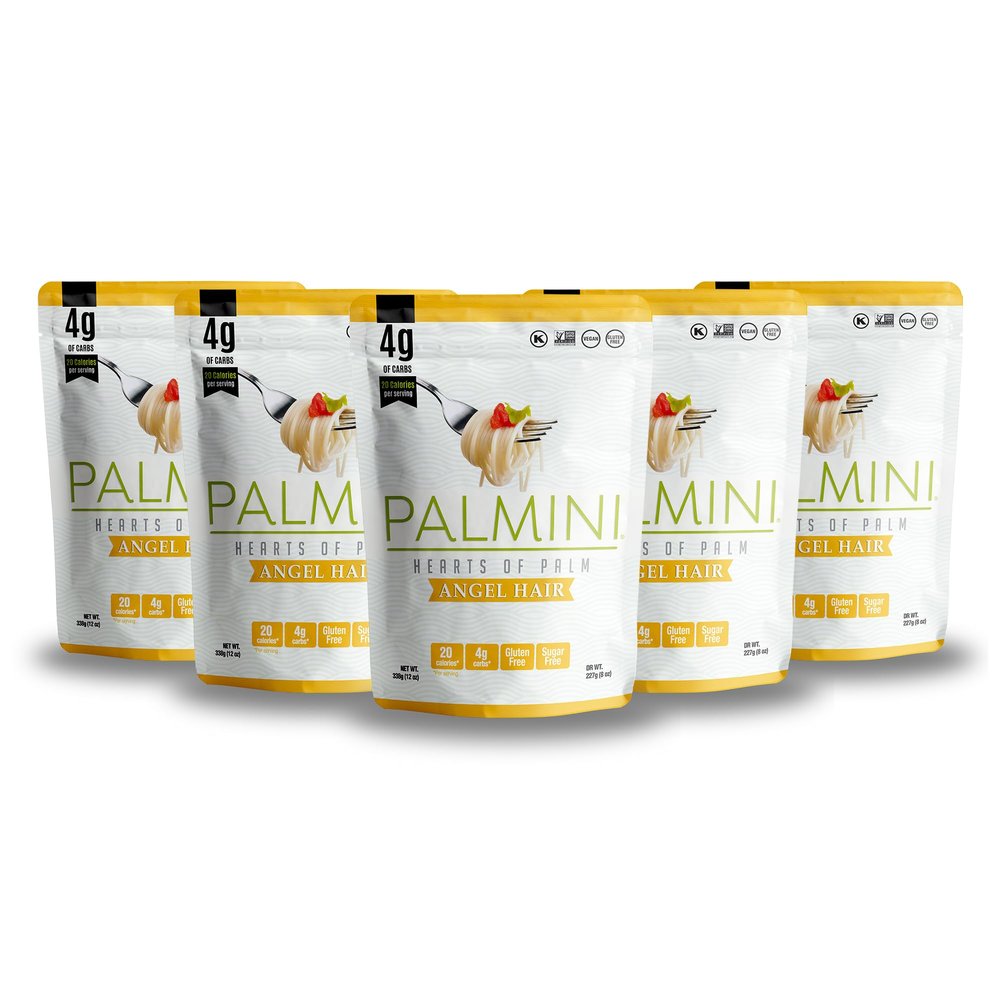 Palmini Low Carb Angel Hair | 4g of Carbs | As Seen On Shark Tank (12 Ounce Pouch (Pack of 6))