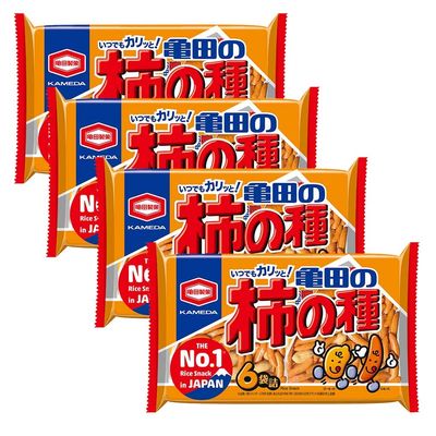 Kameda Seika Kakinotane Rice Cracker with Peanuts 200g 7.05oz x 4 packs set (Normal)