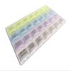 1-4 Week Pillbox, Monday - Sunday, Each Row is Color-Coded, See-Through Lids, Keep Track of Daily Medications, 28 Compartments, Includes 1 Pillbox, by Tech Team  view 1