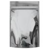 Mylar Style Barrier Bags  Zipper w/Heat Seal  100 Bags (Gloss Silver/Clear, 1 Ounce - 6?x9.25?x2.33?) view 4
