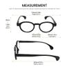 Calabria R217 Oval Reading Glasses +2.00 Black Women Chic Trendy Single Power Readers Stylish Classic Spring Hinged Eyeglass view 2