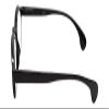 Calabria R217 Oval Reading Glasses +2.00 Black Women Chic Trendy Single Power Readers Stylish Classic Spring Hinged Eyeglass view 3