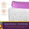 Special Supplies Vibrating Pillow Sensory Pressure Activated for Kids and Adults, 12 Plush Minky Soft Cover, Textured Therapy Stimulation Bumps-Vibrations, Music & Voice Recording (Purple) view 3
