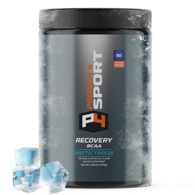 Proven4 Sport BCAA Recovery Powder NSF Certified for Sport 5g Branched Chain Amino Acids 2:1:1, Electrolytes, Glutamine & Citrulline Malate - Caffeine-Free Post-Workout - 30 Svgs (Arctic Freeze)