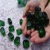 5pc Gaia Stone Green Obsidian Medium Tumbled & Polished Healing Crystal Gemstone Specimens from Washington, USA C view 1