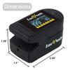 Zacurate 500C Elite Fingertip Pulse Oximeter and Oximeter Carrying Case Bundle view 2