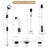 2020 Upgraded Spin Scrubber, Bathroom Shower Electric Scrubber with 3 Replaceable Cleaning Brush Head & Adjustable Extension Handle for Home view 4