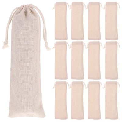 20Pcs Straw Carrying Cases, (Length: 9.8in/25cm) Straw Pouch, Travel Bag for/Cutlery and Cleaning Brush s, Safety and Reusable Case