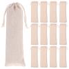20Pcs Straw Carrying Cases, (Length: 9.8in/25cm) Straw Pouch, Travel Bag for/Cutlery and Cleaning Brush s, Safety and Reusable Case view 1