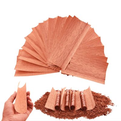 20PACK Cedar Sheets for Cigars Humidor, Spanish Cedar Sheets for Dividing or Lighting Up Cigars, Spanish Cedar Wood Veneer Lumber Strip Chip, Cigar Matches Cigar Accessories for Tube Jar/Box