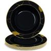 DecorLine Sophisticated Marble Collection Black & Gold Soup Bowls Set - 12" (Pack of 10) - Durable & Stunning - Perfect for Party Hosting & Memorable Dinners view 1