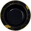 DecorLine Sophisticated Marble Collection Black & Gold Soup Bowls Set - 12" (Pack of 10) - Durable & Stunning - Perfect for Party Hosting & Memorable Dinners view 2
