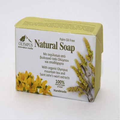Natural Soap with Organic Olympus Tea and Saint John's wort extract