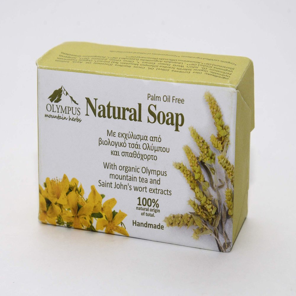Natural Soap with Organic Olympus Tea and Saint John's wort extract