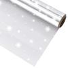 jojofuny Snowflake Cellophane Wrap Roll - Clear Christmas Wrapping Paper for Present Baskets, Holiday Treat Bags, Arts & Crafts Supplies, Xmas Snowflakes Holiday Design, 15.7" x 100ft view 2