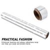 jojofuny Snowflake Cellophane Wrap Roll - Clear Christmas Wrapping Paper for Present Baskets, Holiday Treat Bags, Arts & Crafts Supplies, Xmas Snowflakes Holiday Design, 15.7" x 100ft view 3