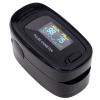 CONTEC CMS50NA Pulse Oximeter Fingertip Blood Oxygen Saturation Monitor SpO2 and PR Value Waveform Blood Oxygen Neck/Wrist Corda, Black view 1