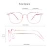 VisionGlobal Blue Light Blocking Glasses for Women/Men, Anti Eyestrain, Computer Reading Glasses, Stylish Oval Frame, Anti Glare (Clear Pink, +4.25 Magnification) view 3