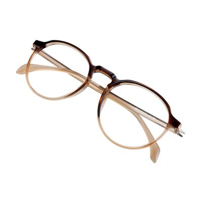 VisionGlobal Blue Light Blocking Glasses for Women/Men, Anti Eyestrain, Computer Reading Glasses, Stylish Square Frame, Anti Glare (Brown, +1.50 Magnification)