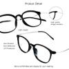 VisionGlobal Blue Light Blocking Glasses for Women/Men, Anti Eyestrain, Computer Reading Glasses, Stylish Oval Frame, Anti Glare (Black, +3.75 Magnification) view 2