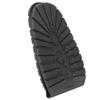 Gerioie Shoe Replacement Rubber Out Sole, Durable Rubber Shoes Rubber Half Sole and Heels, Soft Wearable for Leather Shoes Sports Shoes(Black Forefoot) view 1