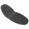 Gerioie Shoe Replacement Rubber Out Sole, Durable Rubber Shoes Rubber Half Sole and Heels, Soft Wearable for Leather Shoes Sports Shoes(Black Forefoot) view 4