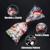 LOKIPA 200 Pcs Christmas Cellophane Treat Bags, Xmas Clear Cello Gift Bags Candy Goodies Bags with Twist Ties for Christmas Party Supplies view 3