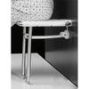 RTY-BY White Shower Chair Wall Mount - Folding Bathroom Stools and Seat Fold-Up - Bath Bench Adults, Elderly, Disabled Bathing Aid Home Sauna Room Use, 250kg Capacity view 3