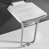RTY-BY Modern Design Shower Chair Wall Mounted - White Folding Bathroom Stools and Seats with Legs - Bath Bench for Bathing/Showering, Elderly, Disabled, Support 250KG view 3